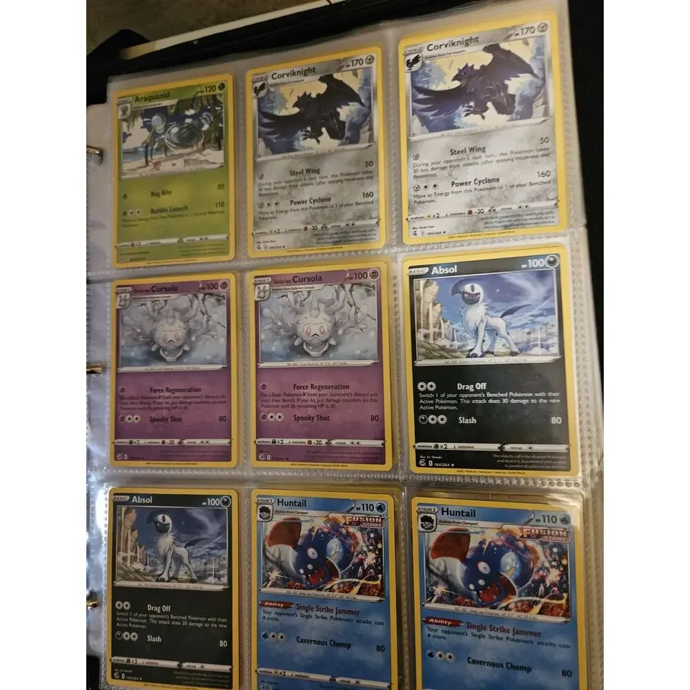 Pokemon TCG Card Lot V VMAX GX EX VSTAR Holo Vintage 9-Pocket Pages